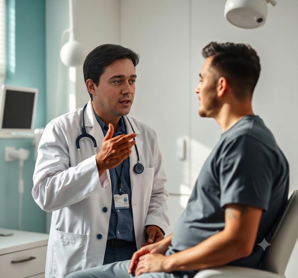 Consulta médica para orientação sobre vasectomia